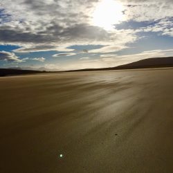 Beach at duck sun set Polbain, Achiltibuie