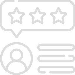 Reviews icon grey